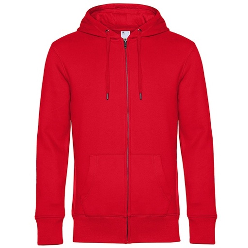 Bluza z kapturem na zamek BCWU03K - Red