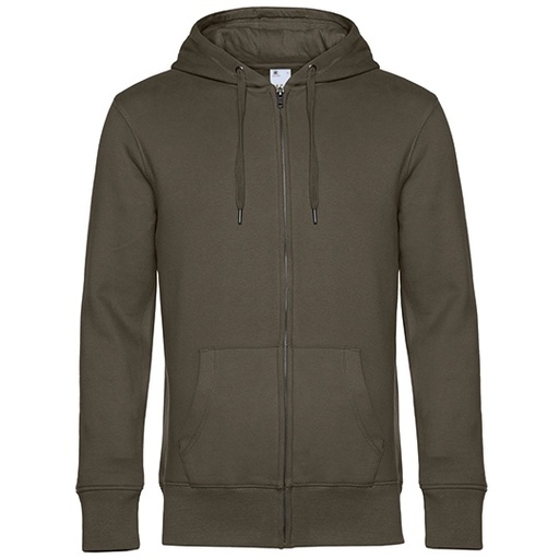 Bluza z Kapturem Klasyczna Bawelna Czesana Poliester BCWU03K - Khaki