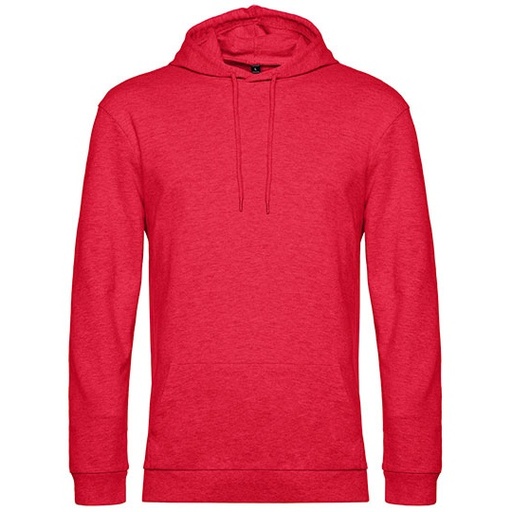 Bluza Kangurka Klasyczna Bawełniana Wstępnie Prana BCWU03W - Heather Red