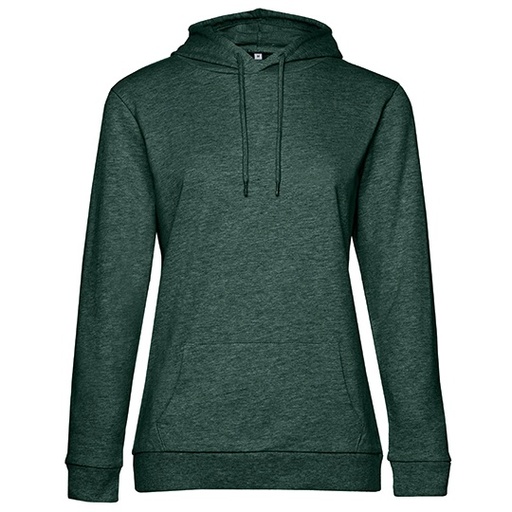 Bluza Damska Bawelniana French Terry BCWW04W - Heather Dark Green