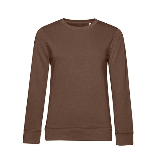 Bluza Dresowa Damska Klasyczna Bawelna Organiczna BCWW32B - Mocha