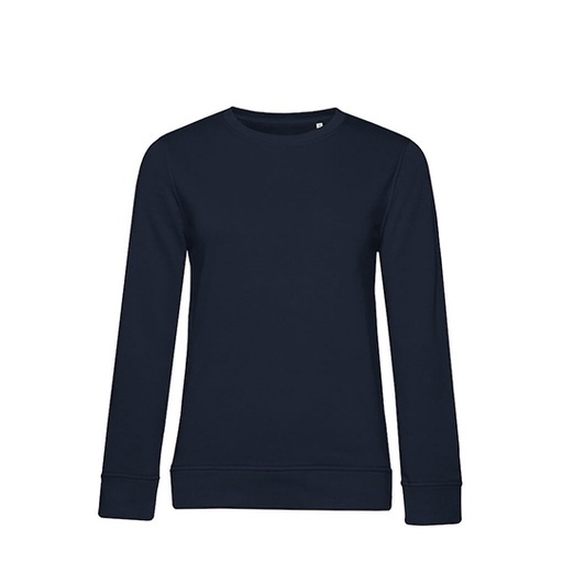 Bluza Dresowa Damska Klasyczna Bawełna Organiczna BCWW32B - Navy