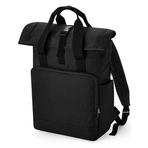 Plecak roll-top z recyklingu na laptop BG118L - Black