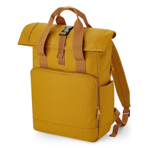 Plecak roll-top na laptop BG118L z uchwytami - Mustard