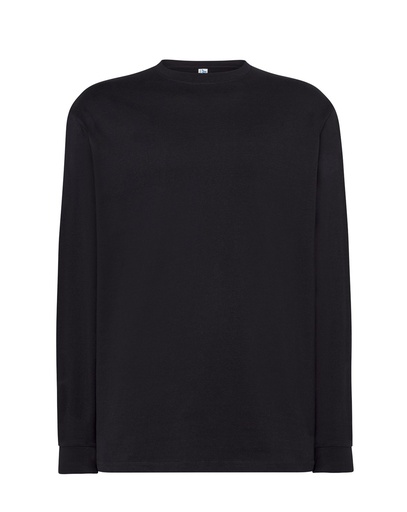 T-shirt męski z długimi rękawem - Black