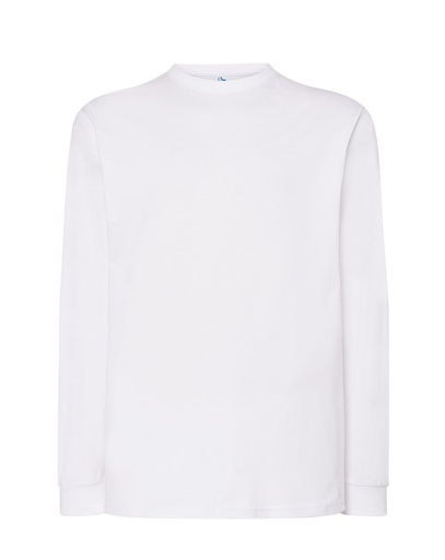 T-shirt męski z długimi rękawem - White