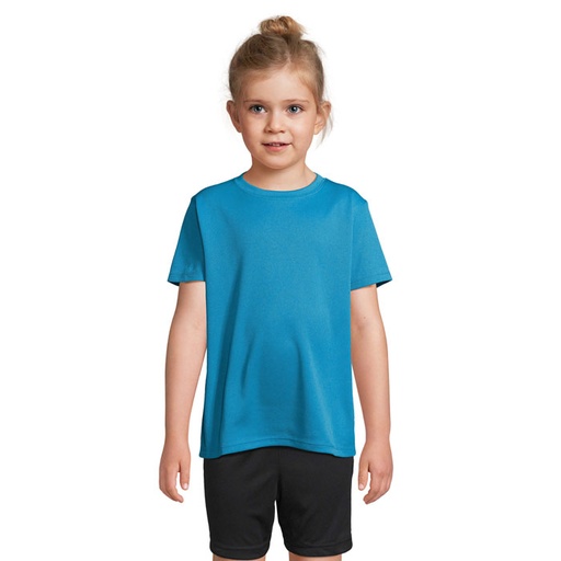 SPRINT KIDS SPORTS T-SHIRT - aqua