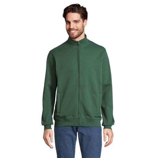 COOPER FULL ZIP SWEAT - ciemno-zielony