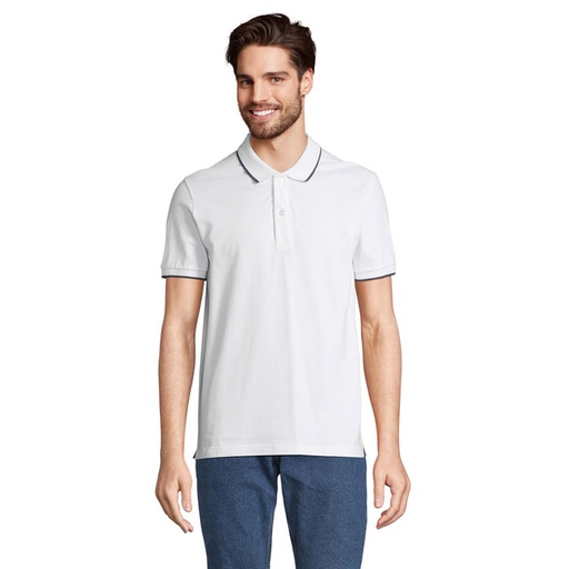 PALERMO POLO SHIRT - white/french navy