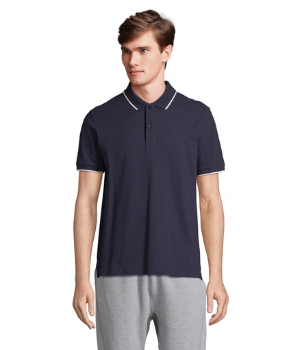 PALERMO POLO SHIRT - francuski granatowy/biały