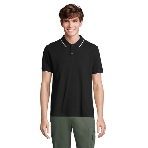 PALERMO POLO SHIRT - negro/blanco