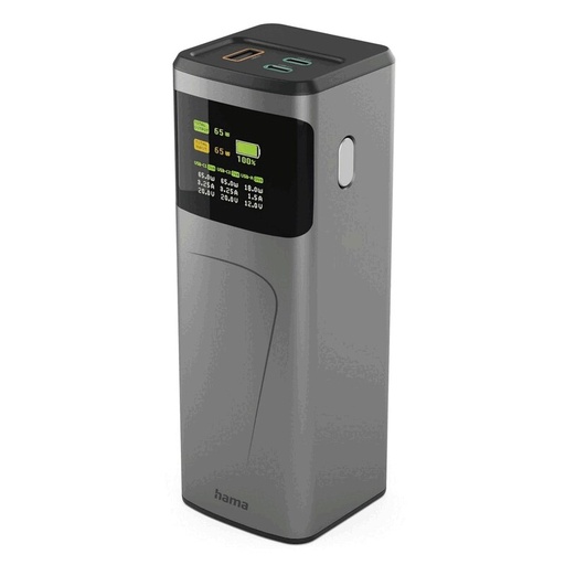 Power bank 20000 mAh Hama High Power 65W - grafitowy