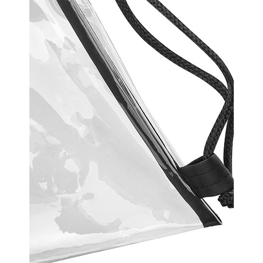 Przezroczysty worek sportowy TPU 11L - Clear & Black