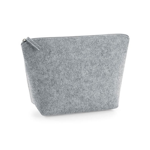 Filcowa kosmetyczka zapinana na zamek BG724 - Grey Melange