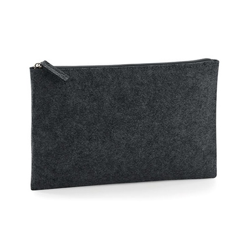 Saszetka filcowa na zamek BG725 - Charcoal Melange