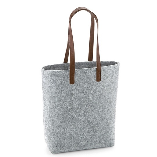 [BG738-1000295788] Torba filcowa BG738 - Grey Melange & Tan