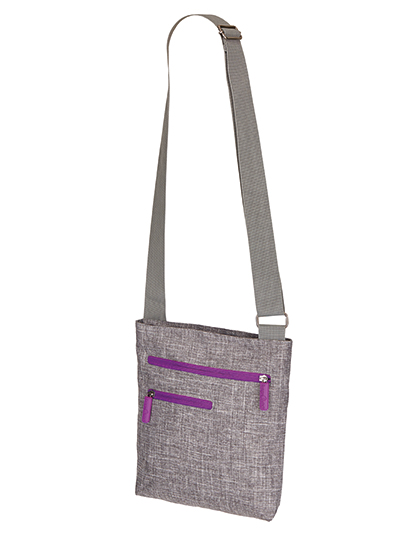 Torba podróżna Virginia  - Grey Melange & Neon Lilac