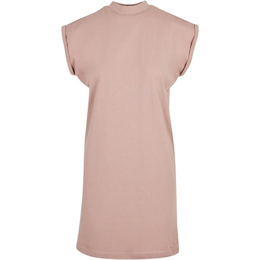 Sukienka t-shirtowa z mini stójką BY101 - Dusk Rose