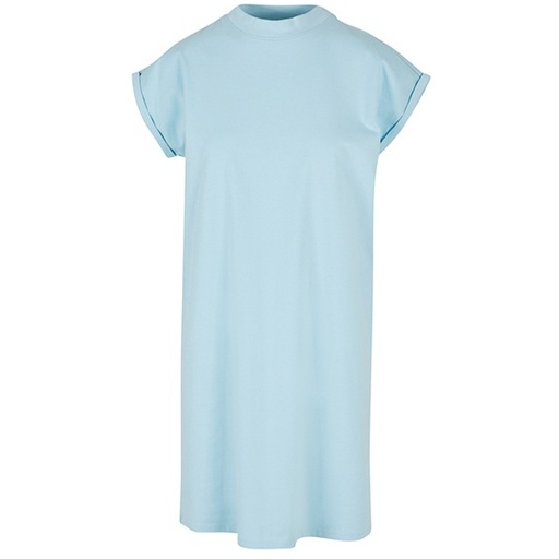 Sukienka t-shirtowa z mini stójką BY101 - Ocean Blue