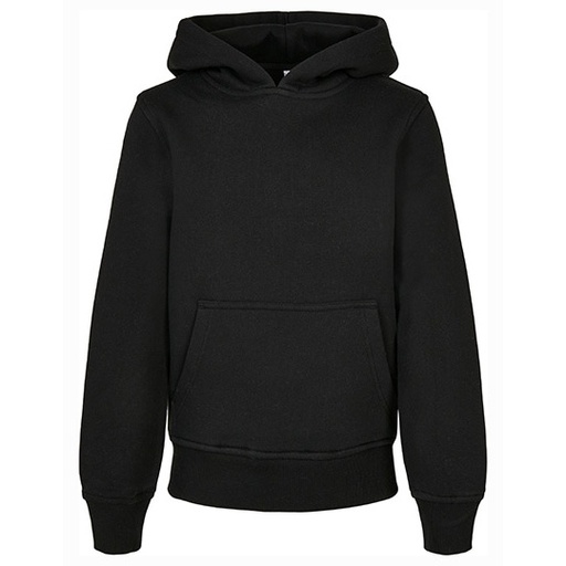 Bluza Dziecieca z Kapturem Bawelniana Szczotkowana BY185 - Black