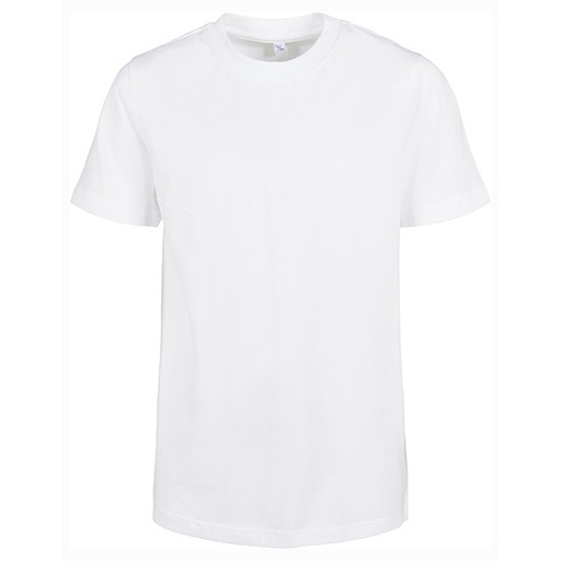 Dzieciecy T-shirt Klasyczny Prosty Bawelna Organiczna BY186 - White