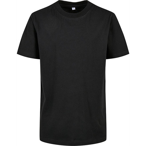 Dzieciecy T-shirt Klasyczny Prosty Bawelna Organiczna BY186 - Black