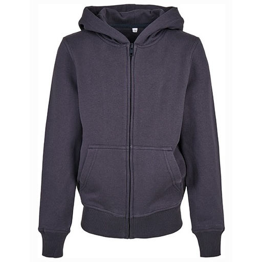 Dziecięca bluza zapinana z kapturem BY188 - Navy