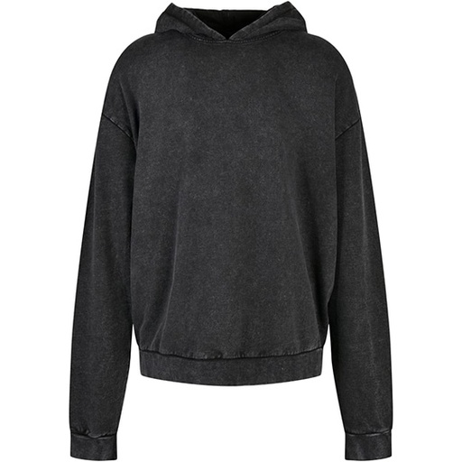 Bluza oversize z kapturem BY191 - Black