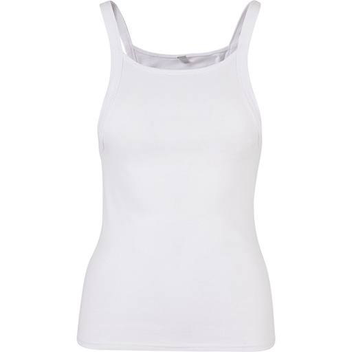 Top Damski Slim Fit Bawelniany Elastyczny BY209 - White