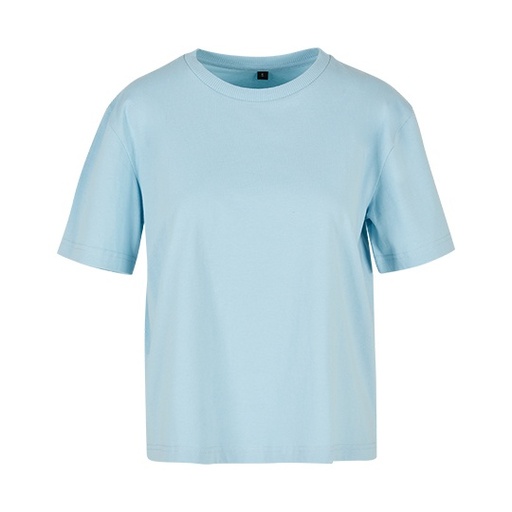 T-shirt damski oversize BY211 - Ocean Blue
