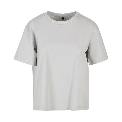 T-shirt damski oversize BY211 - Light Asphalt