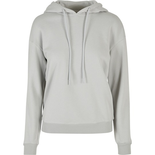 Damska bluza oversize z kapturem BY213 - Light Asphalt