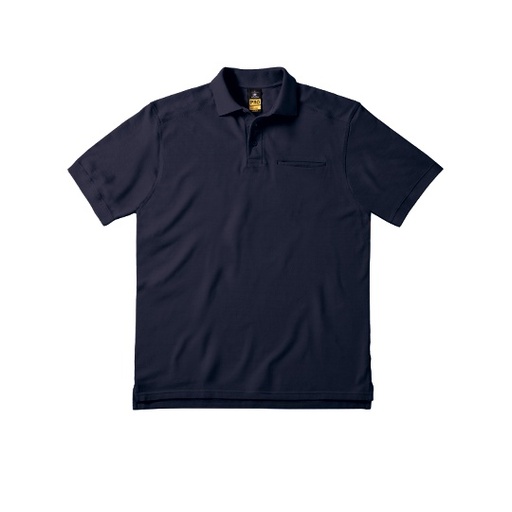 Koszulka Polo Klasyczna Pika Bawełniana z Kieszenia BCPUC10 - Navy