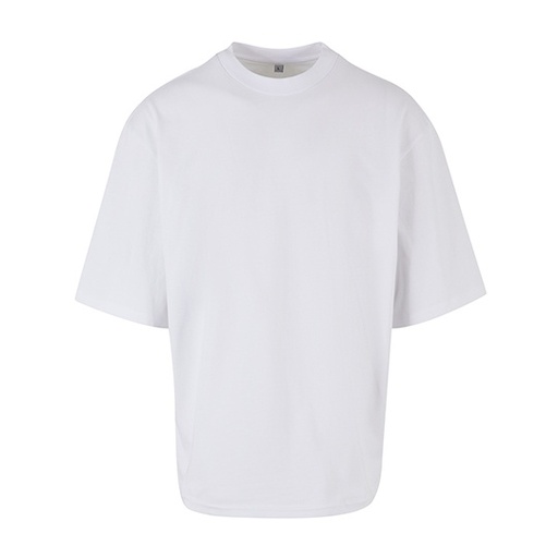 T-shirt oversize z szerokimi rękawami BY256 - White