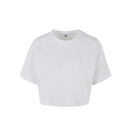 Damski T-shirt Krótki Oversize BY264 - White