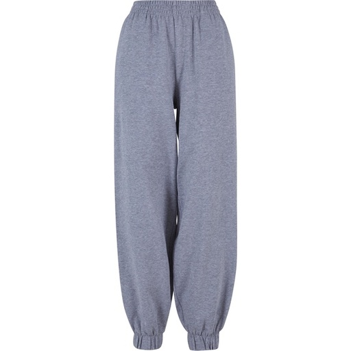 Spodnie Dresowe Damskie Luźny Krój Bawełniane BY265 - Heather Grey