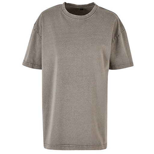 Damski T-shirt oversize BY270 - Asphalt
