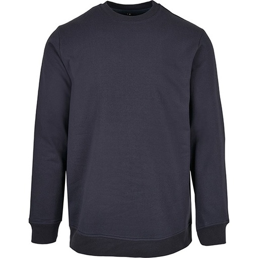 Bluza Klasyczna Bawelniano Poliestrowa Szczotkowana BYBB003 - Navy