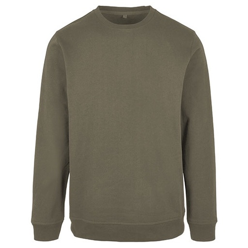 Bluza Klasyczna Bawelniano Poliestrowa Szczotkowana BYBB003 - Olive