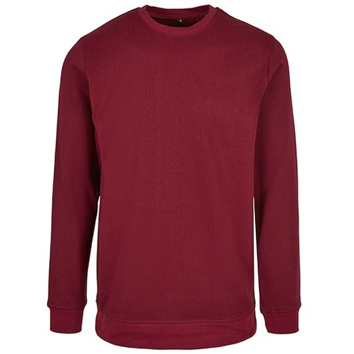 Bluza Klasyczna Bawelniano Poliestrowa Szczotkowana BYBB003 - Burgundy