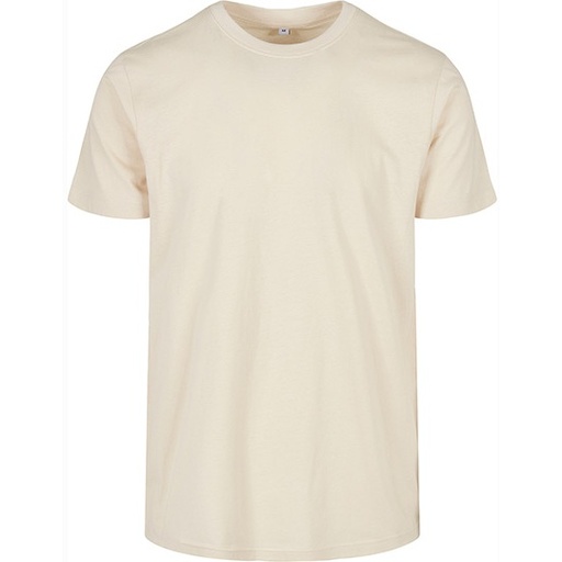 T-shirt klasyczny z okrągłym dekoltem, krótki rękaw BYBB010 - Sand