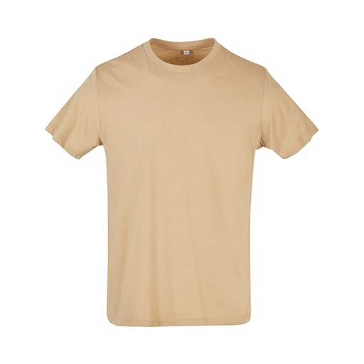 T-shirt klasyczny z okrągłym dekoltem, krótki rękaw BYBB010 - U. Beige