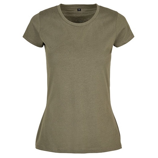 Damski T-shirt klasyczny BYBB012 - Olive