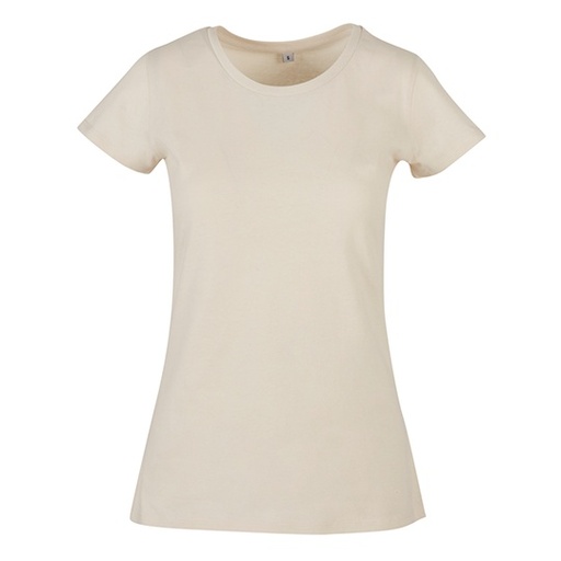 T-shirt Damski Klasyczny Bawelniany BYBB012 - Sand