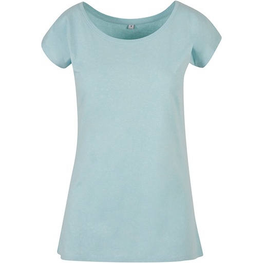 Damski t-shirt oversize BYBB013 - Ocean Blue