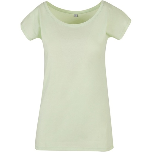 T-shirt Damski Oversize Bawelniany BYBB013 - Light Mint