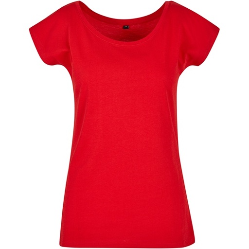 T-shirt Damski Oversize Bawelniany BYBB013 - City Red