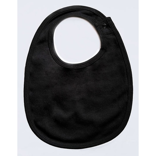 [BZ59-1000312602] Jednowarstwowy śliniak bawełniany BZ59 - Black