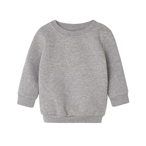 Bluza Niemowleca Klasyczna Bawelna Organiczna Recykling BZ64 - Heather Grey Melange