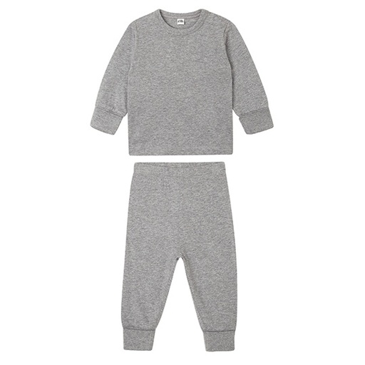 Pizama Dziecieca Komplet Bawelna Organiczna BZ67 - Heather Grey Melange